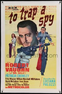 7k242 TO TRAP A SPY linen int'l 1sh 1966 Robert Vaughn, David McCallum, The Man from UNCLE!