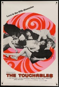 7k245 TOUCHABLES linen 1sh 1968 Judy Huxtable in 5-way love, psychedelic love in the 5th dimension!