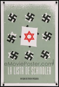 7m246 SCHINDLER'S LIST Cuban R2009 Spielberg, different Arnulfo art of Jewish stars and swastikas!