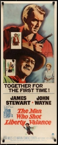 7m191 MAN WHO SHOT LIBERTY VALANCE insert 1962 John Wayne & James Stewart 1st time together, Ford!