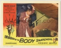 7m050 INVASION OF THE BODY SNATCHERS LC 1956 Kevin McCarthy finds pod in cellar, classic sci-fi!