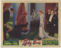 7m058 LADY EVE LC 1941 Barbara Stanwyck literally trips up Henry Fonda, Preston Sturges classic!