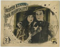 7m069 OUR HOSPITALITY LC 1923 wonderful c/u of worried Buster Keaton & Natalie Talmadge, rare!