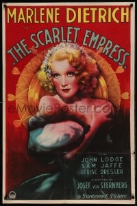 7m030 SCARLET EMPRESS 1sh 1934 incredible art of Marlene Dietrich, Josef von Sternberg, ultra rare