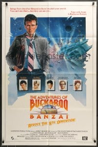 7r020 ADVENTURES OF BUCKAROO BANZAI 1sh 1984 Peter Weller science fiction thriller!