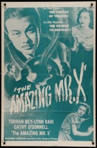7r035 AMAZING MR. X 1sh R1950s in his eyes, the threat of terror, in his hands, the power to destroy