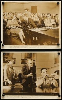 7s893 ANATOMY OF A MURDER 2 8x10 stills 1959 images of Jimmy Stewart, Lee Remick, Ben Gazzara!