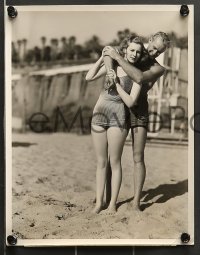 7s832 ANN MORRISS 3 8x10 stills 1930s cool portrait of the pretty actress, honorary lifeguard!