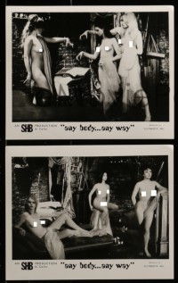 7s433 ANY BODY ANY WAY 10 8x10 stills 1968 a psycho waits to lure young swingers!