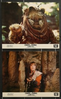7s041 CARAVAN OF COURAGE 8 color 8x10 stills 1984 An Ewok Adventure, Star Wars, great images w/slugs!