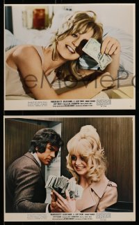 7s007 $ 11 color 8x10 stills 1971 bank robbers Warren Beatty & sexy Goldie Hawn!