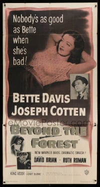 7t635 BEYOND THE FOREST 3sh 1949 King Vidor, nobody's as good as smoking Bette Davis when she's bad!