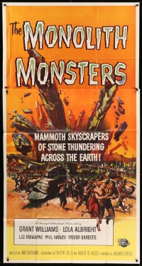7t842 MONOLITH MONSTERS 3sh 1957 mammoth skyscrapers of stone thundering across the Earth!