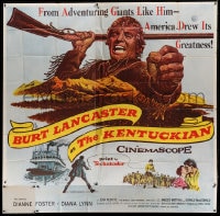 7t067 KENTUCKIAN 6sh 1955 America drew its greatness from adventuring giants like Burt Lancaster!
