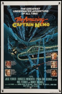 7w292 AMAZING CAPTAIN NEMO int'l 1sh 1978 sci-fi art of divers in the greatest underwater adventure!