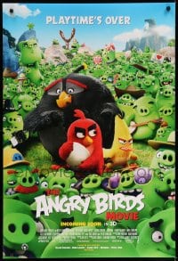7w296 ANGRY BIRDS MOVIE int'l advance DS 1sh 2016 wacky image of the fowl-tempered avian cast!