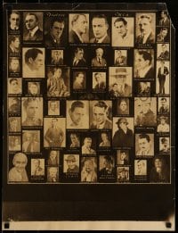 7w067 FEATURE MEN 19x25 special poster 1930s great images of leading men, Baxter, Beery, many more!