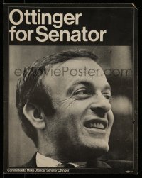 7w042 OTTINGER FOR SENATOR 16x20 political campaign 1970 the New York Congressman lost!