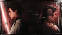7w093 ATTACK OF THE CLONES vinyl banner 2002 Star Wars, Hayden Christensen & Natalie Portman!