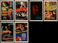 7x209 LOT OF 10 UNIVERSAL MASTERPRINTS 2001 all the best horror movies including Dracula & Mummy!