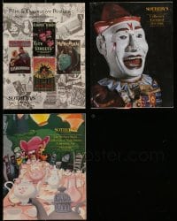 7x261 LOT OF 3 SOTHEBY'S AUCTION CATALOGS 1992-99 movie posters, animation art & much more!