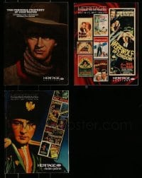 7x264 LOT OF 3 HERITAGE AUCTION CATALOGS 2007-11 Personal Property of John Wayne + movie posters!