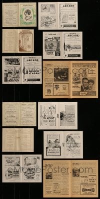 7x167 LOT OF 6 LOCAL THEATER HERALDS 1920s-1930s great different images from a variety of movies!