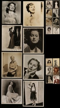 7x138 LOT OF 22 8X10 STILLS OF FEMALE PORTRAITS 1940s great images of beautiful actresses!