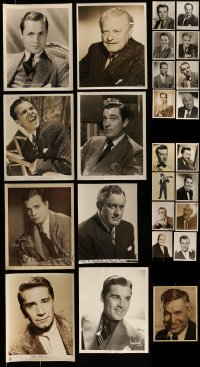 7x132 LOT OF 25 8X10 STILLS OF MALE PORTRAITS 1930s-1940s great images of leading men & more!