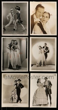 7x162 LOT OF 6 8X10 STILLS OF DANCING COUPLES 1930s-1940s full-length & close up!