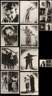7x189 LOT OF 18 REPRO HORROR 8X10 STILLS 1970s great images of Frankenstein, Wolfman & Dracula!