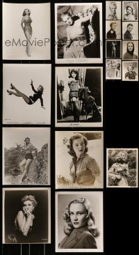 7x146 LOT OF 17 8X10 STILLS OF SEXY WOMEN 1940s-1950s Lauren Bacall, Joan Collins & more!
