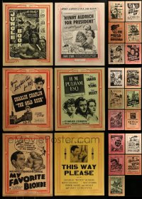 7x182 LOT OF 23 VICTOR CORNELIUS LOCAL THEATER WINDOW CARDS 1940s 11x14, on thin paper!