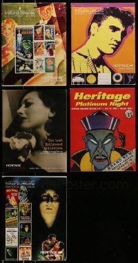 7x253 LOT OF 5 HERITAGE AUCTION CATALOGS 2004-11 vintage movie posters & other memorabilia!