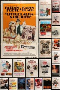 7x085 LOT OF 29 FOLDED ONE-SHEETS 1960s-1980s great images from a variety of different movies!