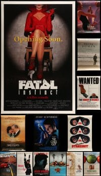 7x451 LOT OF 16 UNFOLDED DOUBLE-SIDED MOSTLY 27X40 ONE-SHEETS 1980s-1990s cool movie images!