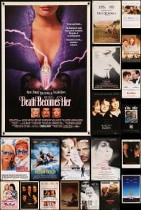 7x407 LOT OF 23 UNFOLDED MOSTLY SINGLE-SIDED MOSTLY 27X40 MERYL STREEP ONE-SHEETS 1980s-1990s