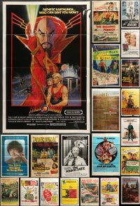 7x051 LOT OF 76 FOLDED ONE-SHEETS 1950s-1990s great images from a variety of different movies!