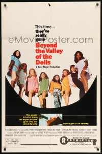 7y079 BEYOND THE VALLEY OF THE DOLLS 1sh 1970 Russ Meyer's girls who are old at twenty, Roger Ebert