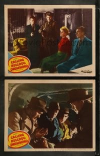 7z903 CALLING BULLDOG DRUMMOND 2 LCs 1951 Walter Pidgeon & Margaret Leighton, Scotland Yard!