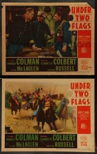 7z990 UNDER TWO FLAGS 2 LCs 1936 Ronald Colman, Victor McLaglen, horse warfare!