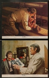 7z353 OMEN 8 color 11x14 stills 1976 Gregory Peck, David Warner, Satanic horror, it's frightening!