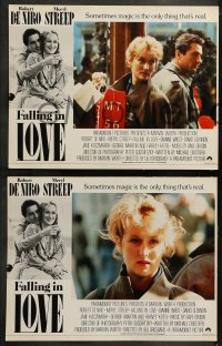 7z561 FALLING IN LOVE 7 English LCs 1984 wonderful romantic images of Robert De Niro, Meryl Streep!