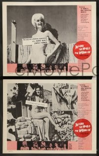 7z608 AROUND THE WORLD WITH NOTHING ON 6 LCs 1961 sexy full-length naked nudist Carole Wilson!
