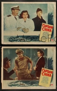 7z104 CAPTAIN CHINA 8 LCs 1950 John Payne, Gail Russell, it takes a man to master a woman!