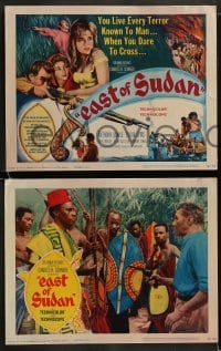 7z158 EAST OF SUDAN 8 LCs 1964 Anthony Quayle, Sylvia Syms, first Jenny Agutter!
