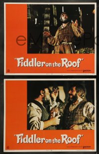 7z173 FIDDLER ON THE ROOF 8 LCs 1971 great images of Topol, Norman Jewison musical!