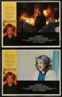 7z175 FIRESTARTER 8 LCs 1984 creepy eight year-old Drew Barrymore, Martin Sheen, Art Carney!