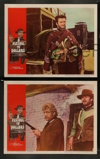 7z562 FISTFUL OF DOLLARS 7 LCs 1967 introducing the man with no name, Clint Eastwood!
