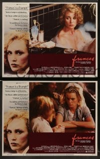 7z183 FRANCES 8 LCs 1982 great images of Jessica Lange as cult actress Frances Farmer!